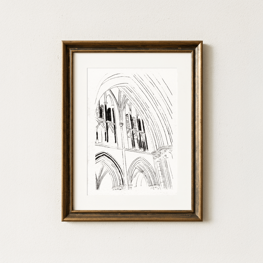 Christ Church Cathedral Dublin Stone Arches Art Print