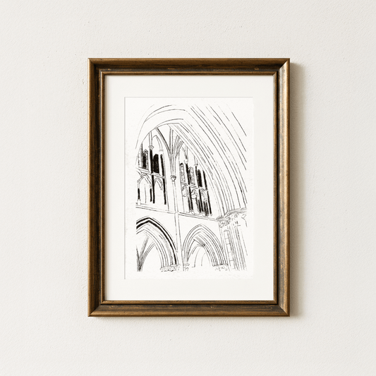Christ Church Cathedral Dublin Stone Arches Art Print