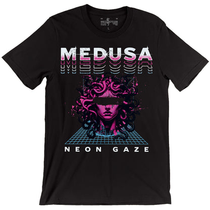 Neon Gaze — Medusa Synthwave Mythology T-Shirt