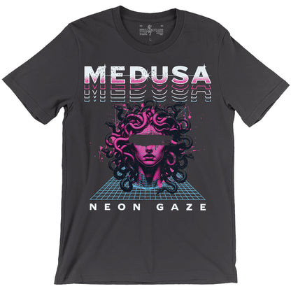 Neon Gaze — Medusa Synthwave Mythology T-Shirt