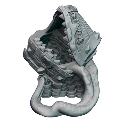 Mimic Treasure Chest 3D Printed Dice Tower