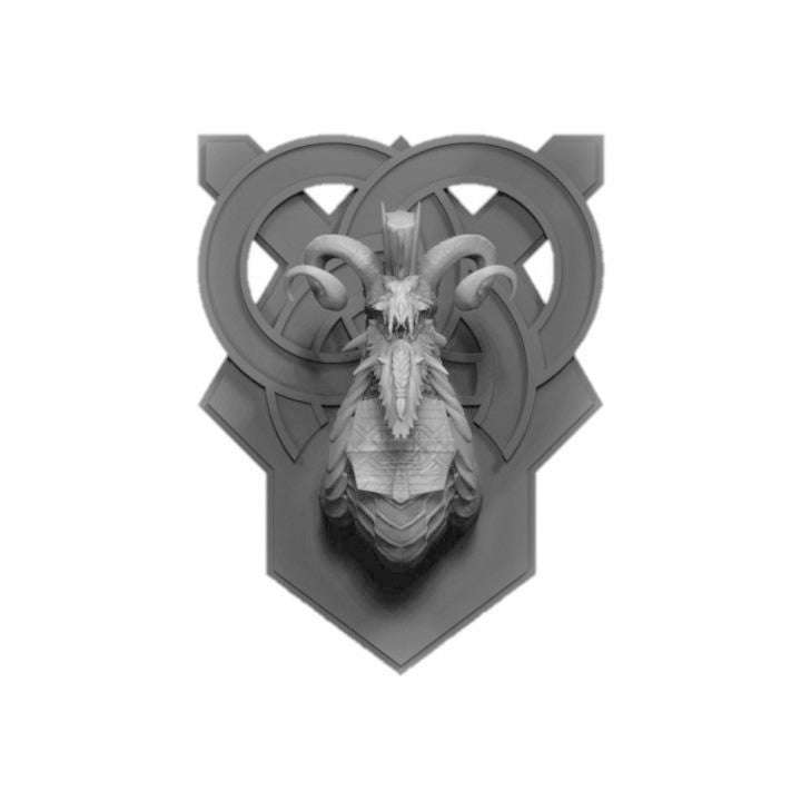 Dragon God of Mithril Wall-Mountable Bust
