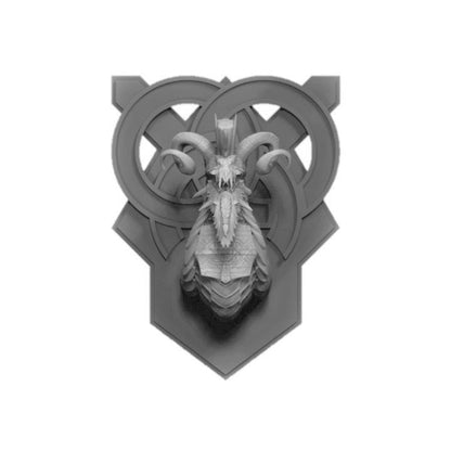 Dragon God of Mithril Wall-Mountable Bust
