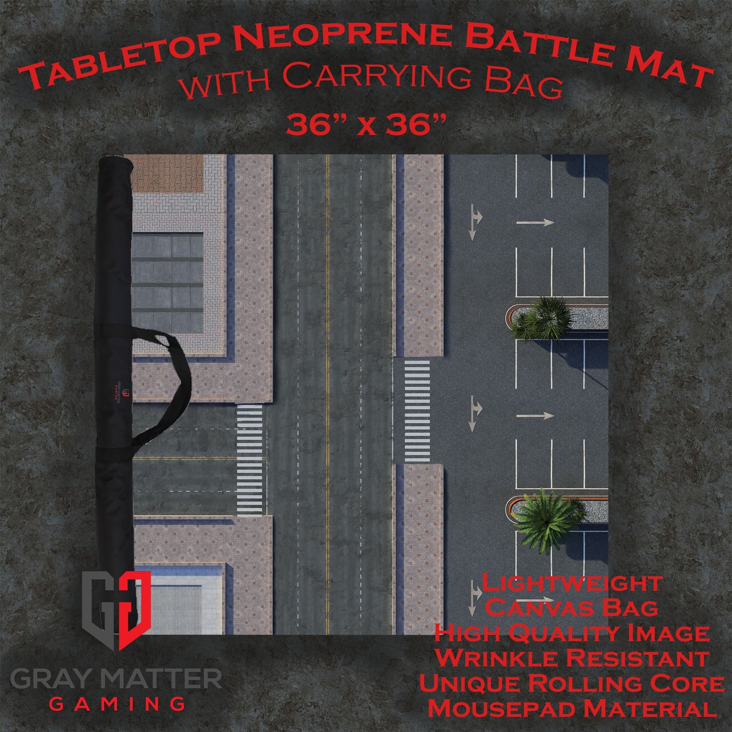 Modern City 1 Neoprene Battle Mat – Urban Wargaming & RPG Play Mat