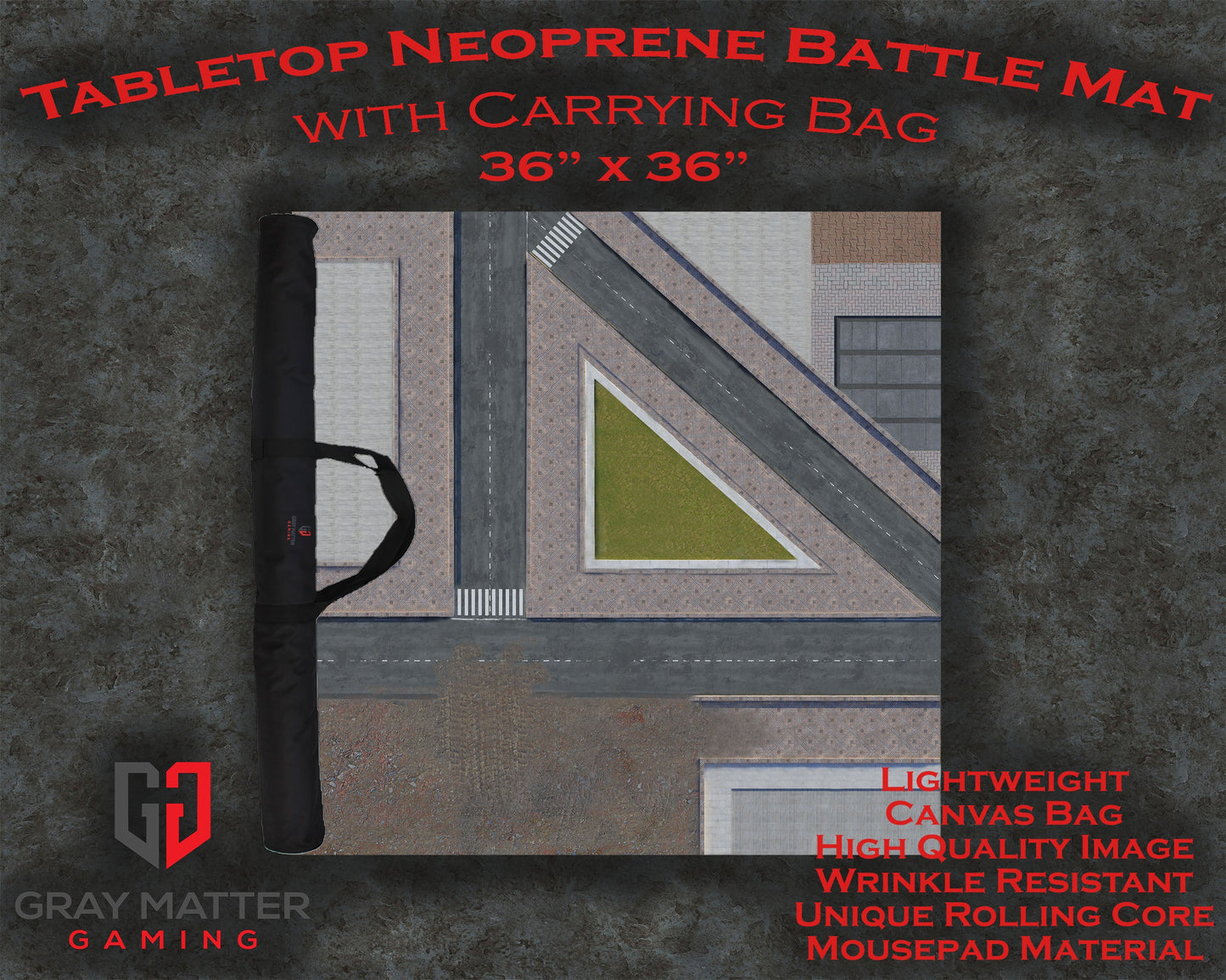 Modern City 2 Neoprene Battle Mat – Urban Wargaming & RPG Play Mat