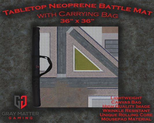 Modern City 2 Neoprene Battle Mat – Urban Wargaming & RPG Play Mat