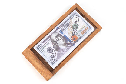 Money Puzzle Box Holder – Reusable Cash & Gift Card Trick-Opening Puzzle, Two Sizes