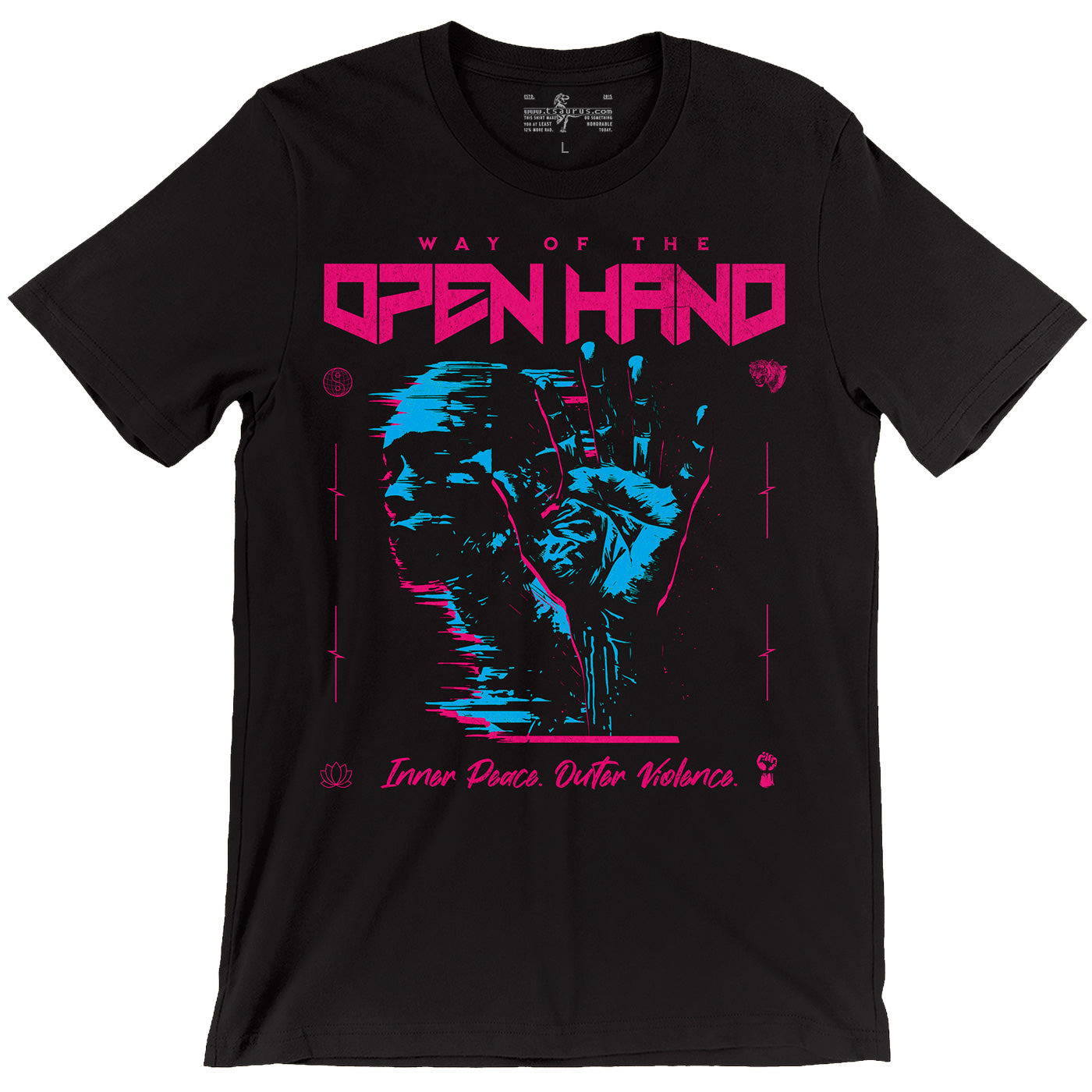 Way of the Open Hand — D&D Monk T-Shirt | Inner Peace. Outer Violence.
