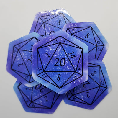 Moonbeam Nat 20 D20 Sticker