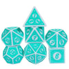 Motif: Azure Dreams RPG Dice Set | 7-Piece Polyhedral Dice for TTRPGs