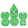 Motif: Leafy RPG Dice Set | 7-Piece Polyhedral Dice for TTRPGs