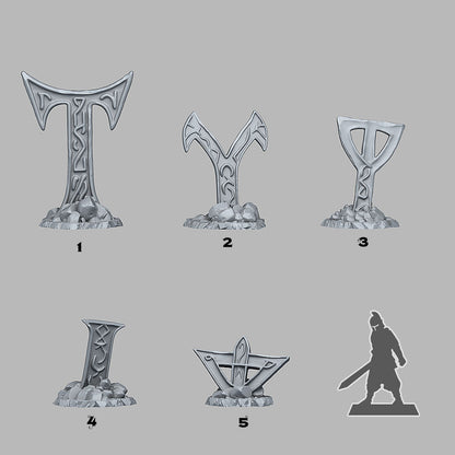 3D Printed Fantastic Plants and Rocks Mysterious Cursed Cross 28mm - 32mm D&D Wargaming