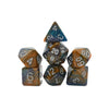 Mysterious Ink - 7 Piece DnD Dice Set | Acrylic RPG Gaming Dice