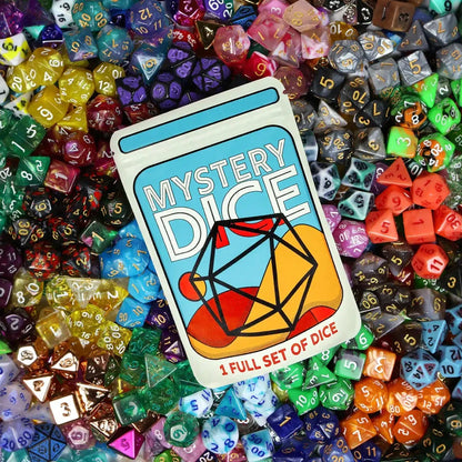 Mystery Dice Set | Surprise 7-Piece RPG Dice Handpacked in Portland | 1985 Games