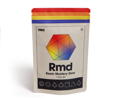 Sharp Edge Mystery Dice | Hand-Poured Resin D&D Dice by 1985 Games