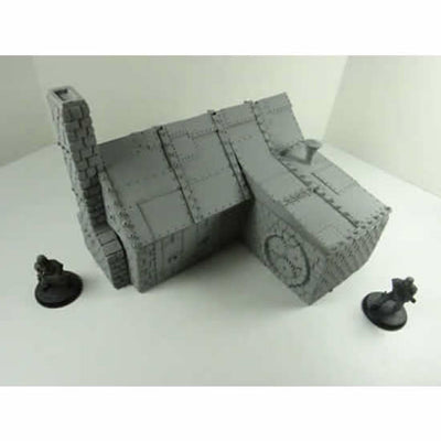 NDS1017 Steampunk Factory With Lift Off Roof 28mm Scale Miniature Terrain