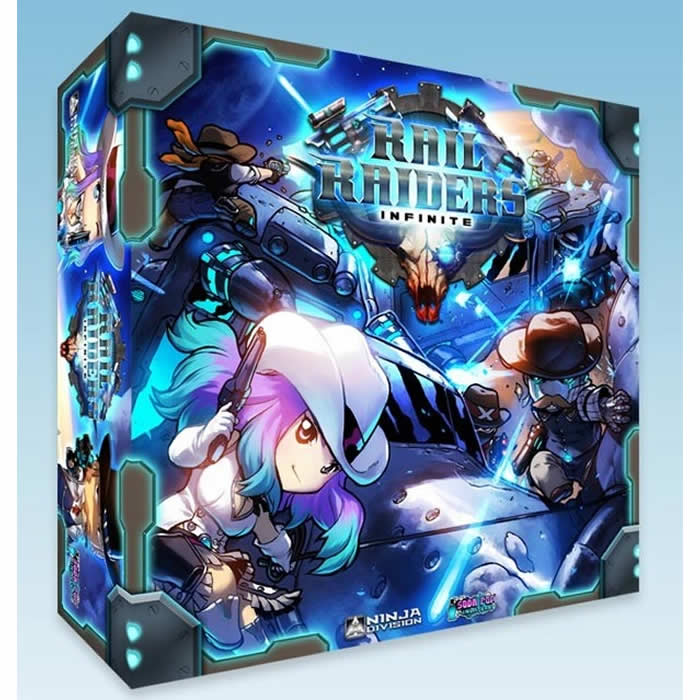 NJD020100 Rail Raiders Infinite Western Miniatures Board Game