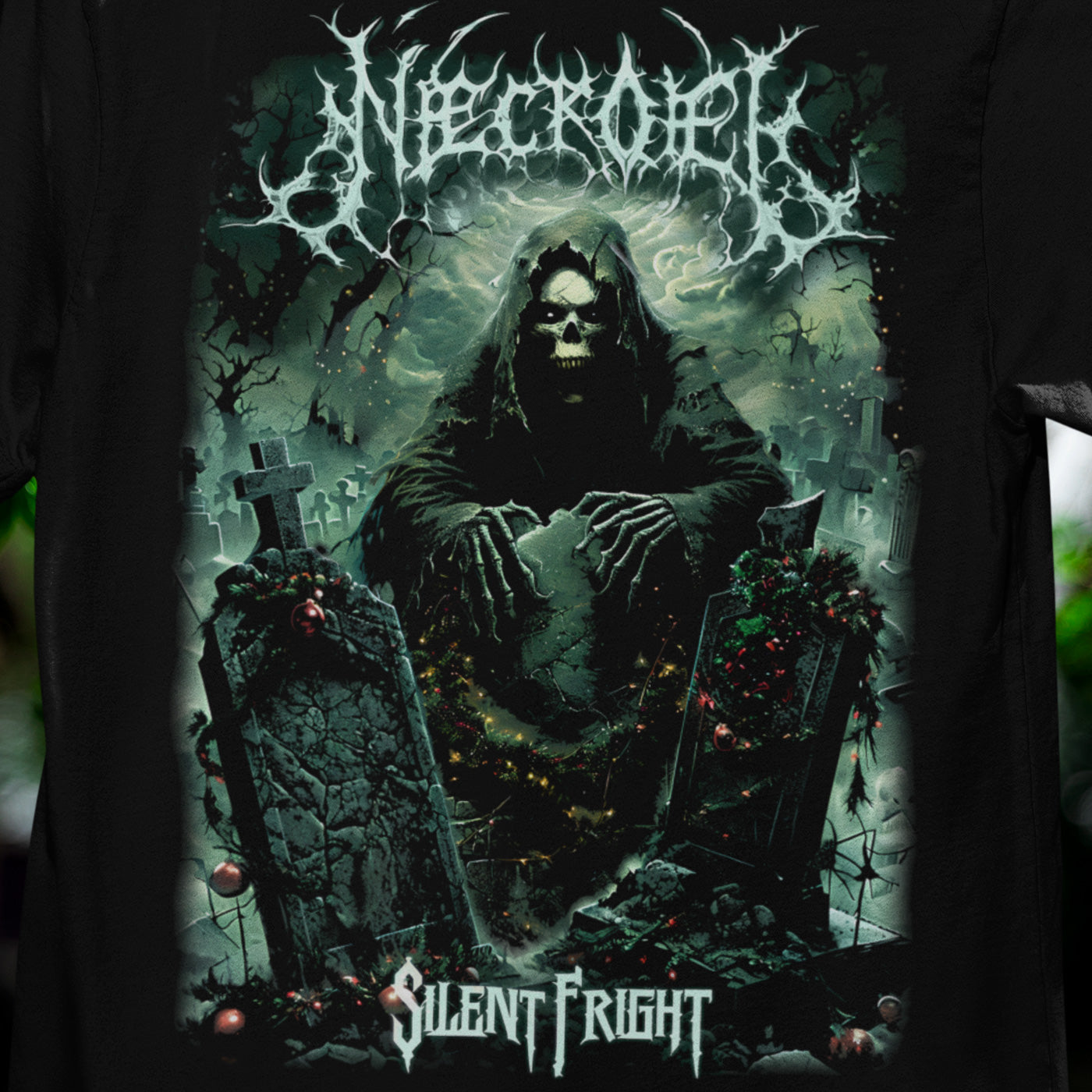 NecrOEL Silent Fright  - Death Metal Christmas Tee