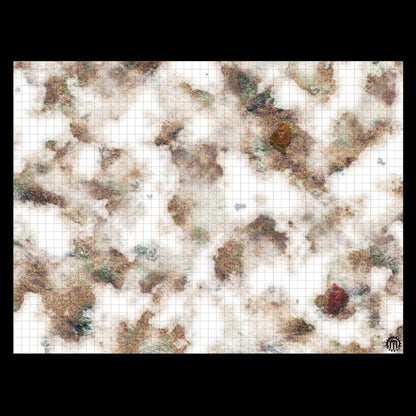 Mats by Mars: Snowy Tundra Tabletop Wargaming Play Mat