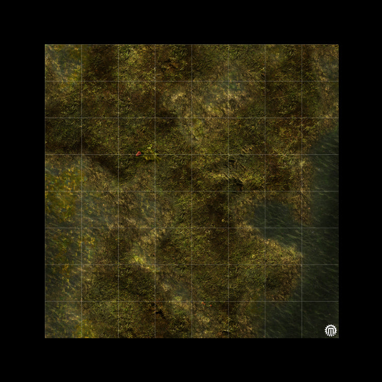 Swamplands Bog Play Mat - Premium Tabletop Wargaming Surface by Mats by Mars