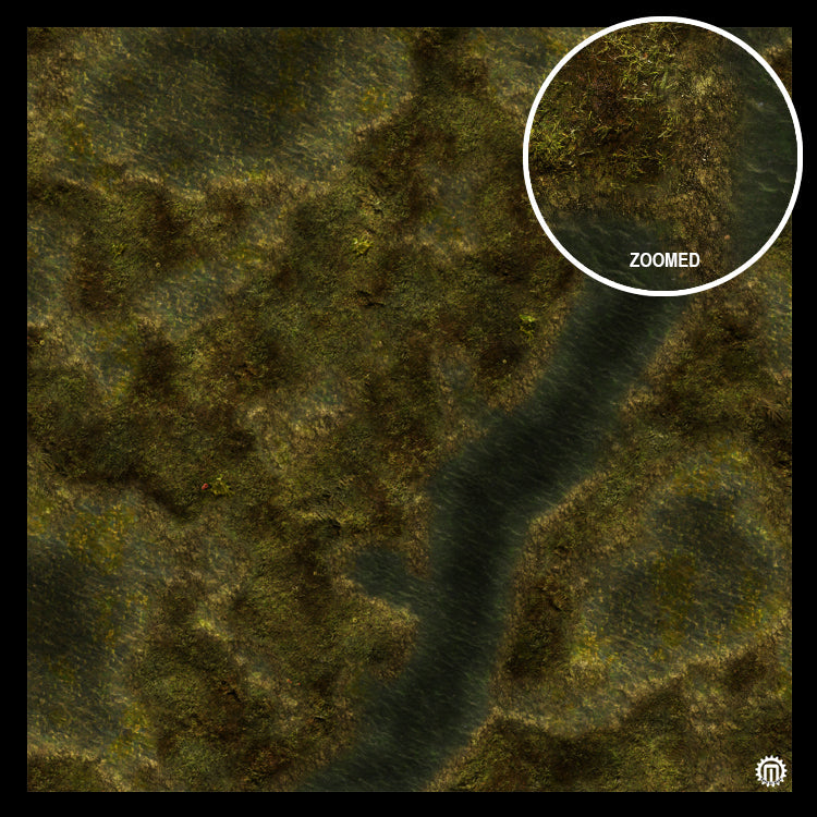 Swamplands Bog Play Mat - Premium Tabletop Wargaming Surface by Mats by Mars
