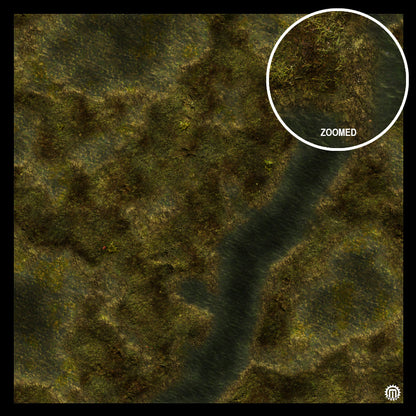 Swamplands Bog Play Mat - Premium Tabletop Wargaming Surface by Mats by Mars