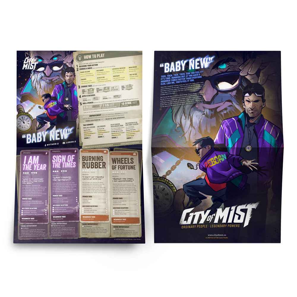 City of Mist Character Folio Pack — 14 Pregen Character Folios