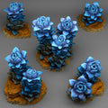 3D Printed Fantastic Plants and Rocks Night Desert Plants 28mm - 32mm D&D Wargaming