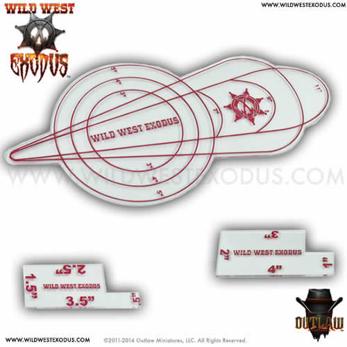 OLM021002 Template Set Wild West Exodus Miniatures