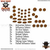 OLM021003 Token Set Wild West Exodus Miniatures