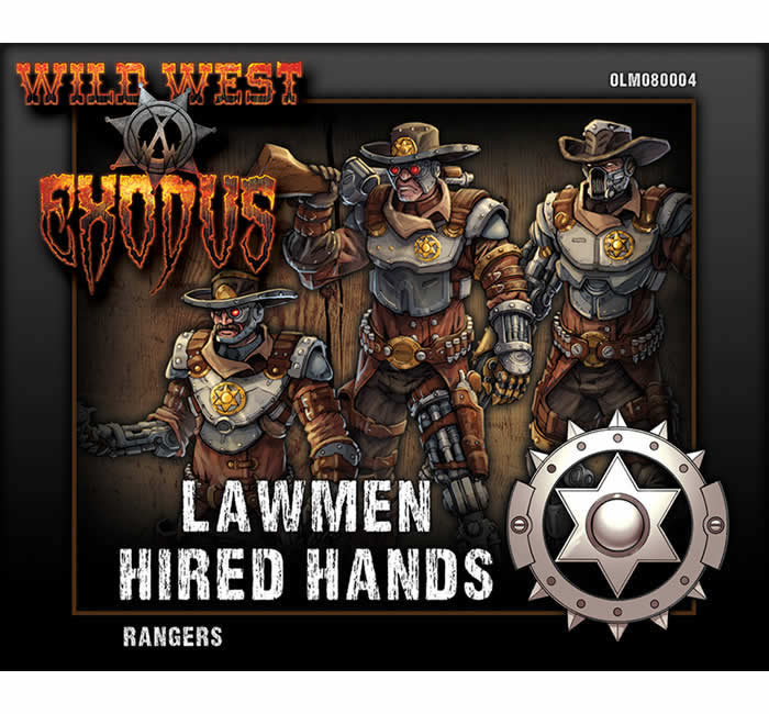 OLM080004 Lawmen Ranger Box Set Hired Hands Outlaw Miniatures