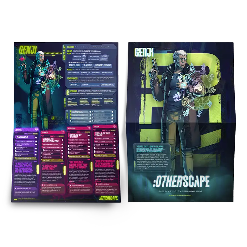 :Otherscape Character Pack — 10 Pregen Character Folios