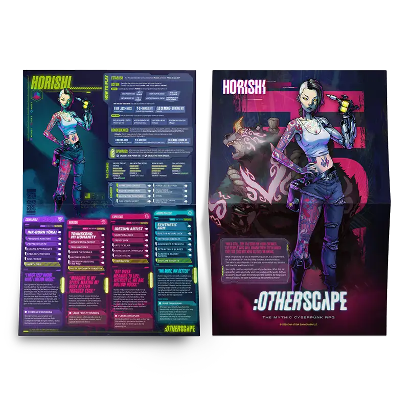 :Otherscape Character Pack — 10 Pregen Character Folios