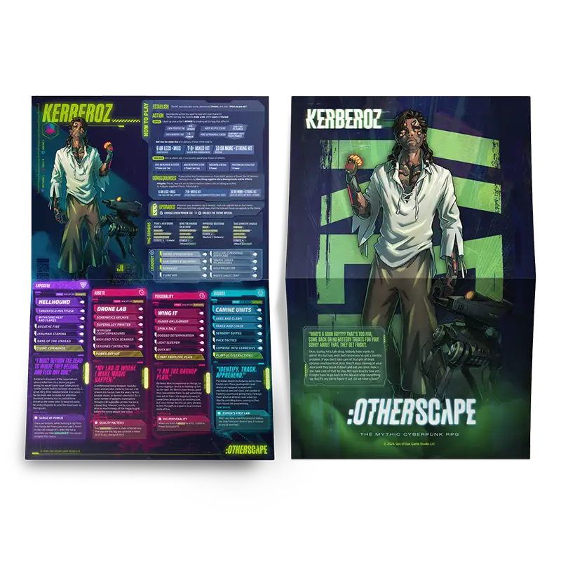 :Otherscape Character Pack — 10 Pregen Character Folios
