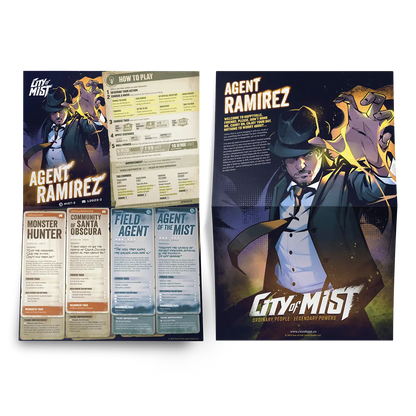 Character Folio Pack 2 — 10 City of Mist Pregen Character Folios