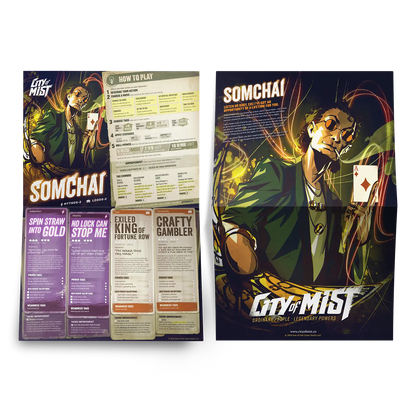 Character Folio Pack 2 — 10 City of Mist Pregen Character Folios