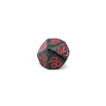 Obsidian Malphite - 7 Piece DnD Dice Set | Acrylic RPG Gaming Dice