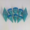 Ocean RPG Dice Set - Blue Green Water Dagger 8pc Dice