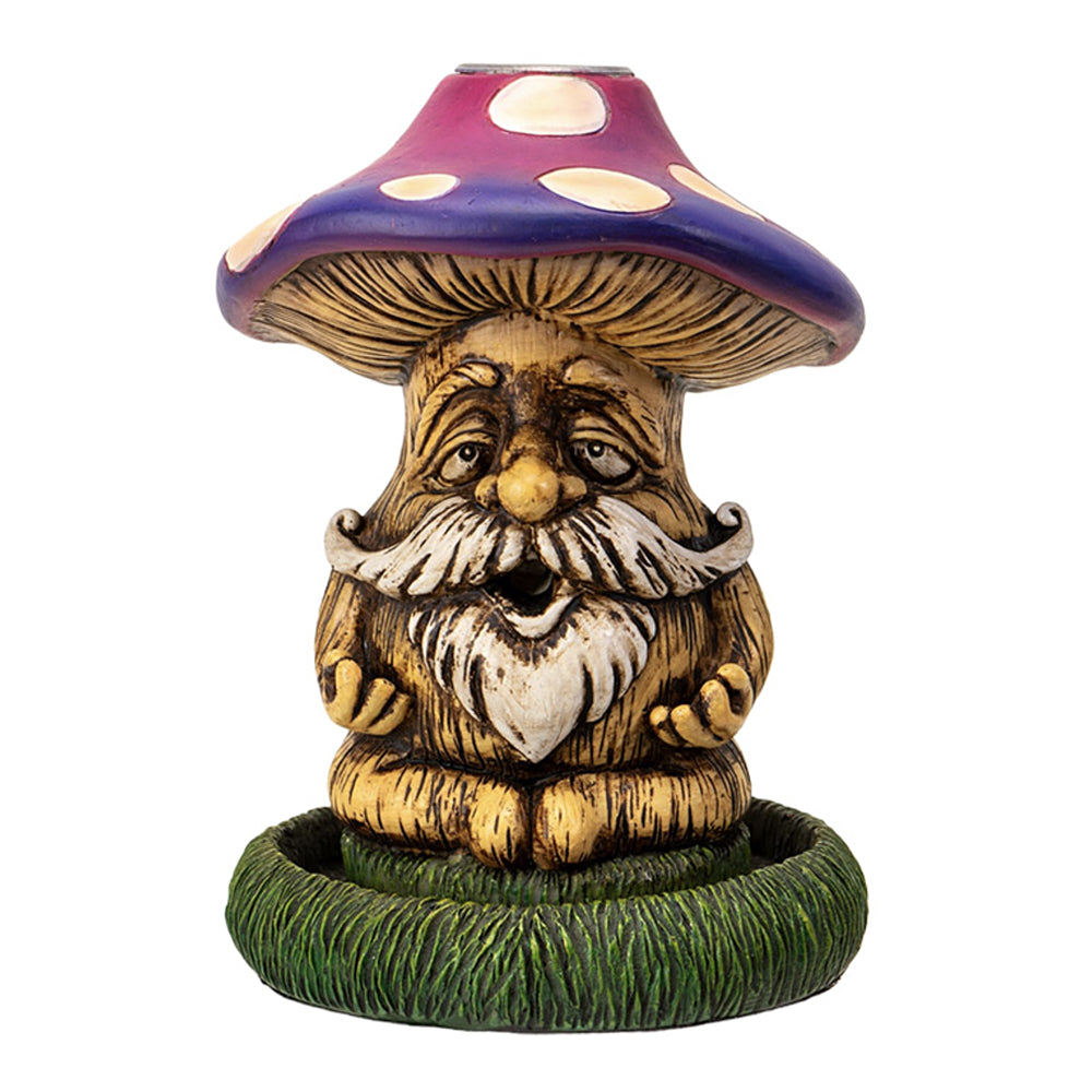 Mushroom Grandpa Backflow Incense Burner – Whimsical Ceramic Incense Holder