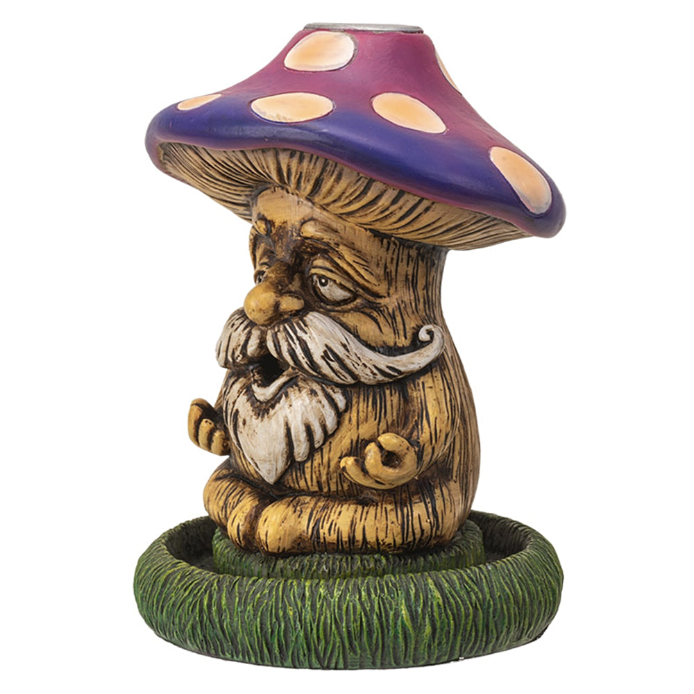 Mushroom Grandpa Backflow Incense Burner – Whimsical Ceramic Incense Holder