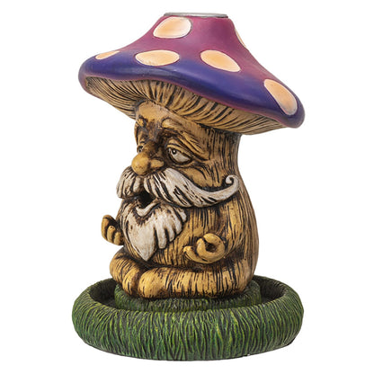 Mushroom Grandpa Backflow Incense Burner – Whimsical Ceramic Incense Holder