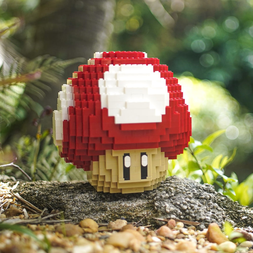 Life-Sized Red Mushroom