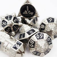 Dice 51: Onyx Ethers - Metal RPG Dice Set