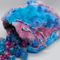 The Cotton Candy Rose Minky Dice Bag