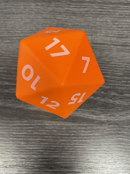 D20 Stress Ball – Squeezable Dice Toy for Tabletop Gamers