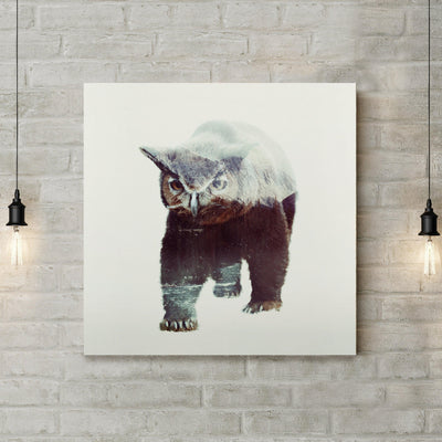 Owlbear Double Exposure D&D Canvas Artwork