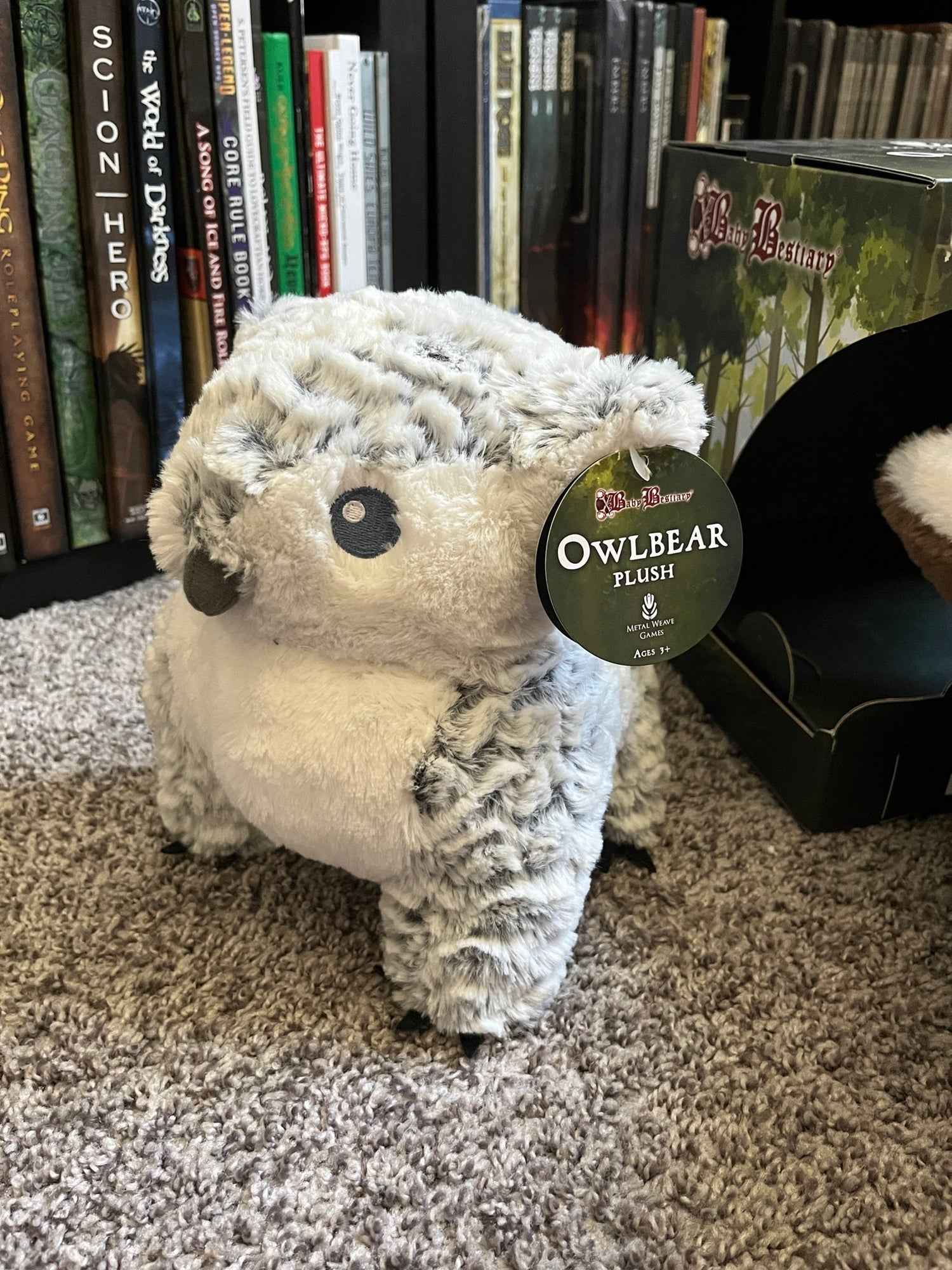 Owlbear Plush – Soft D&D Stuffed Animal with Magnetic Beak