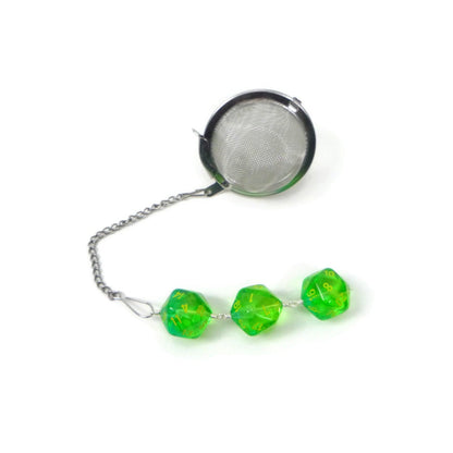Gemini Translucent Green-Teal D20 dice infuser