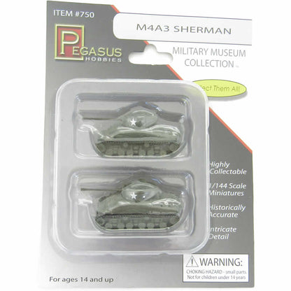 PEG0750 M4A3 1/144 Scale Sherman Tank Miniature Pegasus