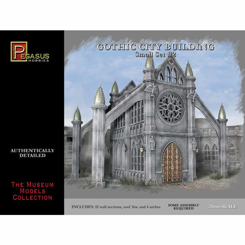 PEG4925 Gothic City Small Building Set 2 Miniature Terrain Pegasus Hobbies